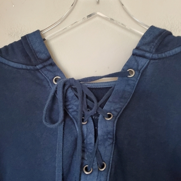 Tyler Jacobs Feel The Piece Lace Up Hoodie and Sweatpants Set Tie Dye Blue XS/S - Picture 9 of 14